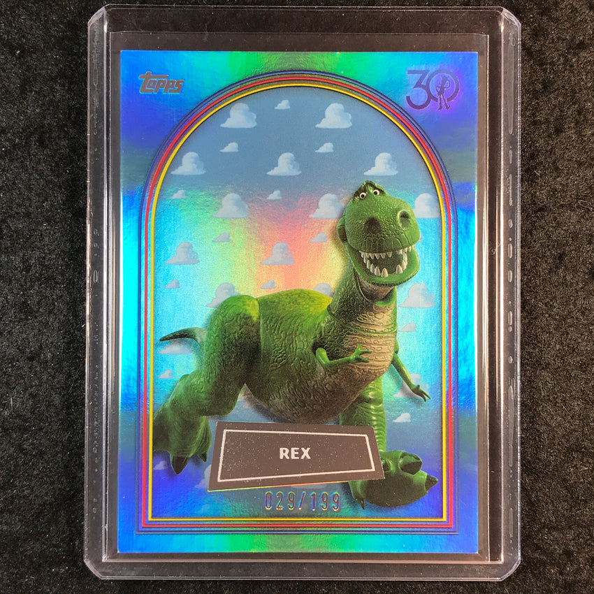 2025 Topps Toy Story REX Aqua Foil 29/199 #5