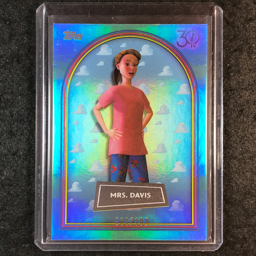 2025 Topps Toy Story MRS. DAVIS Aqua Foil 90/199 #8