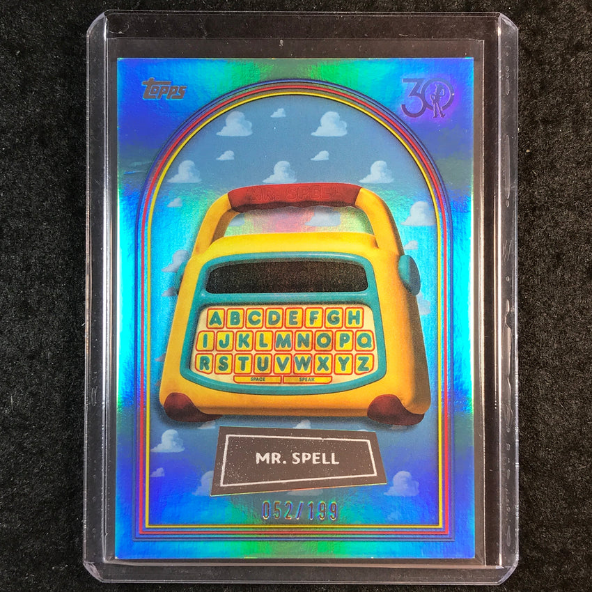 2025 Topps Toy Story MR. SPELL Aqua Foil 52/199 #9