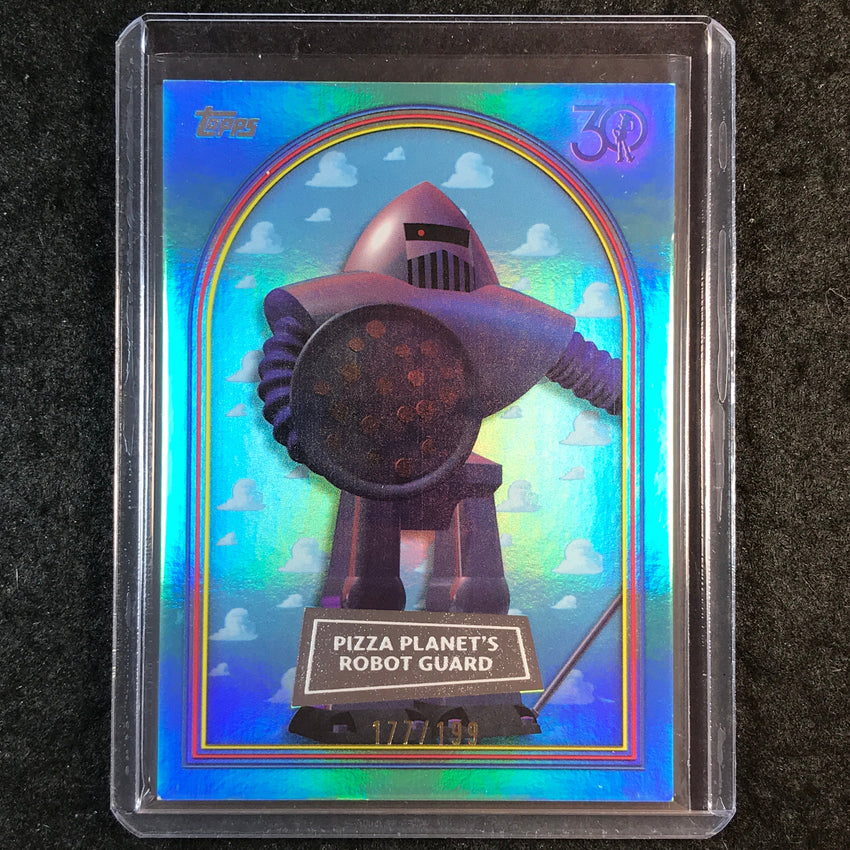 2025 Topps Toy Story PIZZA PLANET'S ROBOT GUARD Aqua Foil 177/199 #26