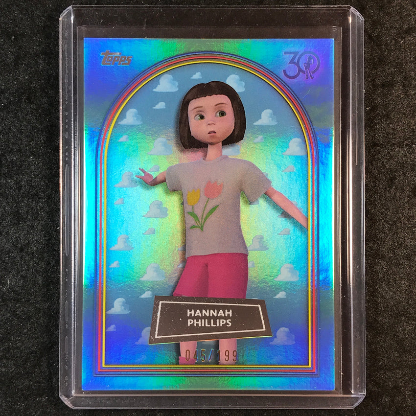 2025 Topps Toy Story HANNAH PHILLIPS Aqua Foil 45/199 #39
