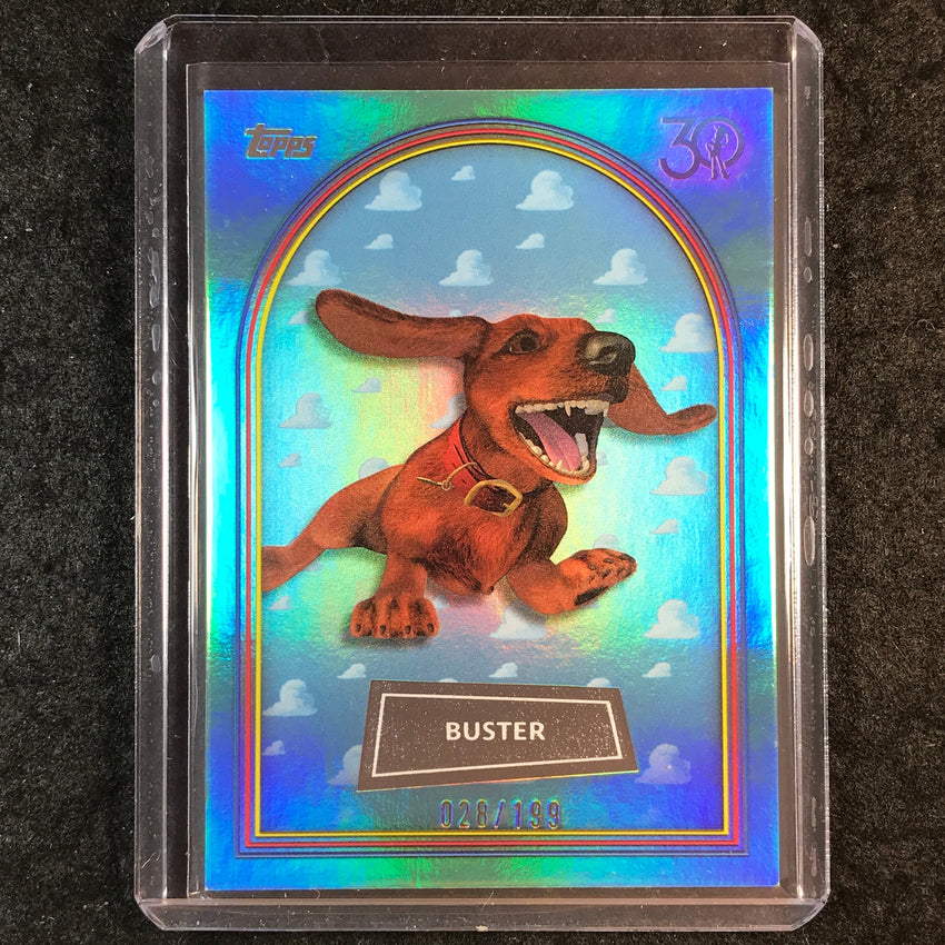 2025 Topps Toy Story BUSTER Aqua Foil 28/199 #49