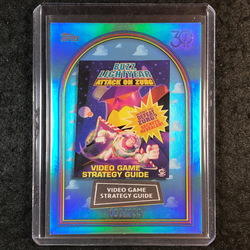 2025 Topps Toy Story VIDEO GAME STRATEGY GUIDE Aqua Foil 180/199 #59