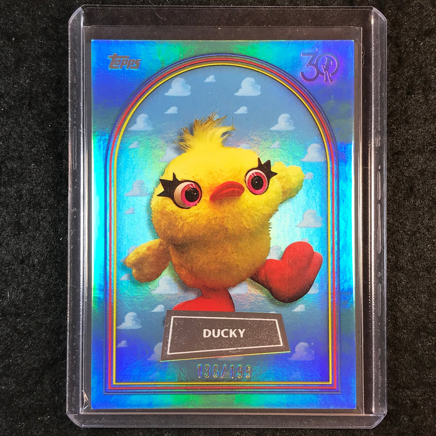 2025 Topps Toy Story DUCKY Aqua Foil 136/199 #97