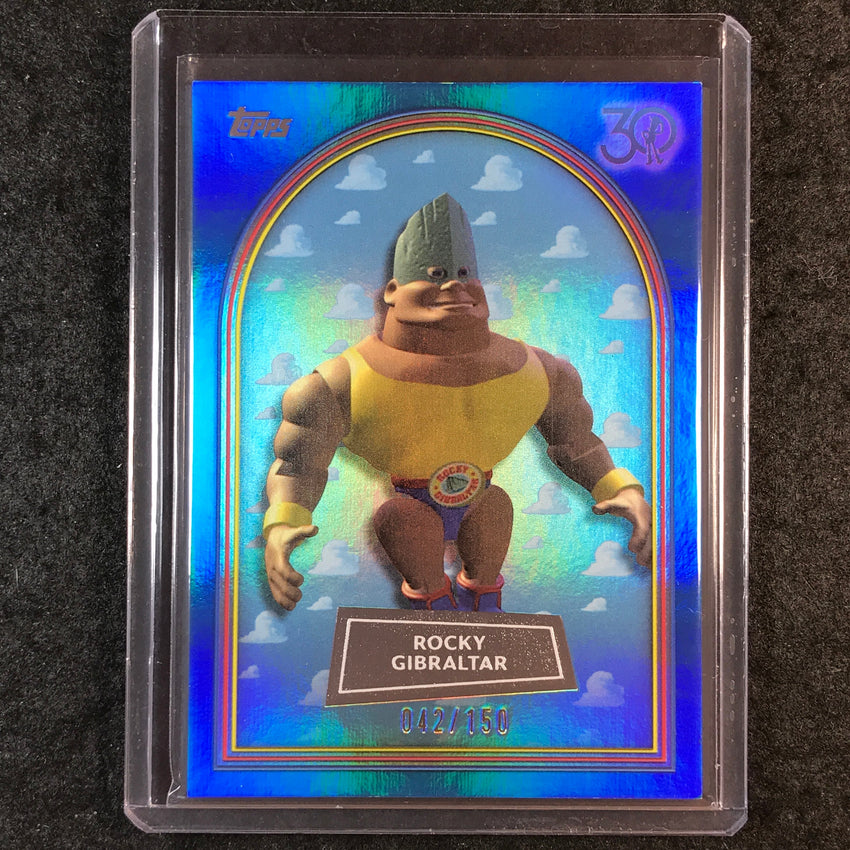 2025 Topps Toy Story ROCKY GIBRALTAR Blue Foil 42/150 #14