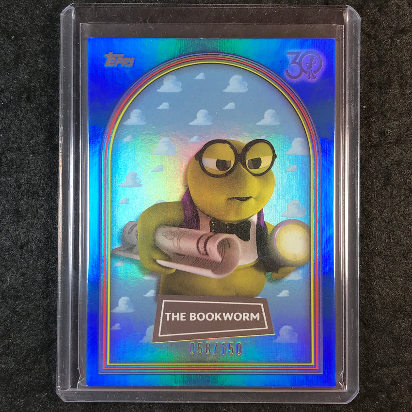 2025 Topps Toy Story THE BOOKWORM Blue Foil 58/150 #78