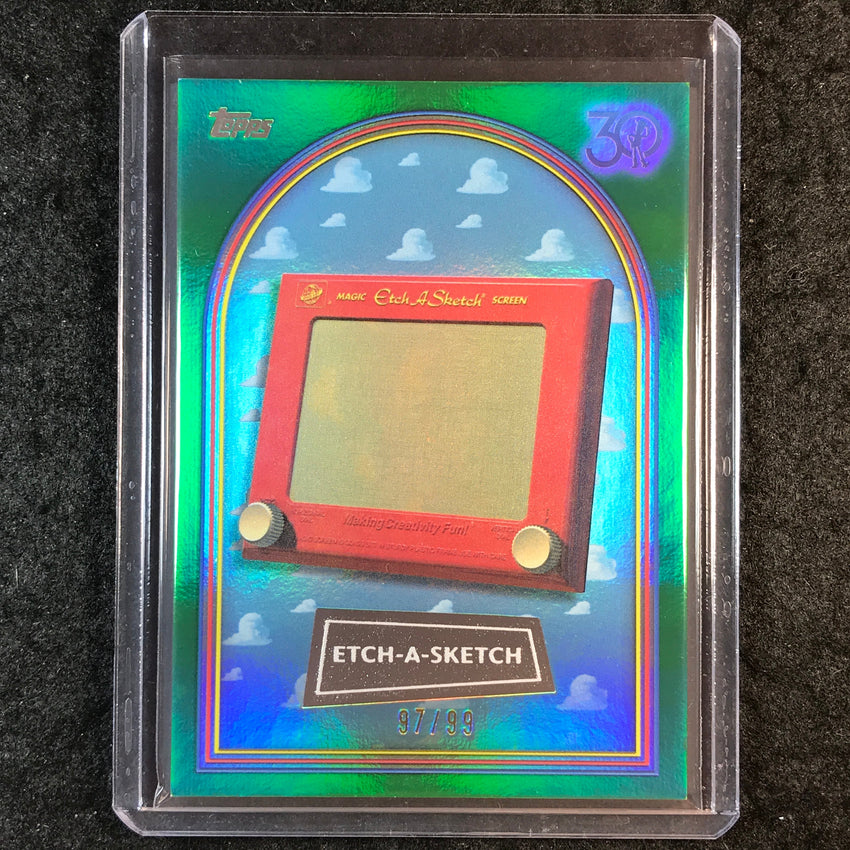 2025 Topps Toy Story ETCH-A-SKETCH Green Foil 97/99 #13