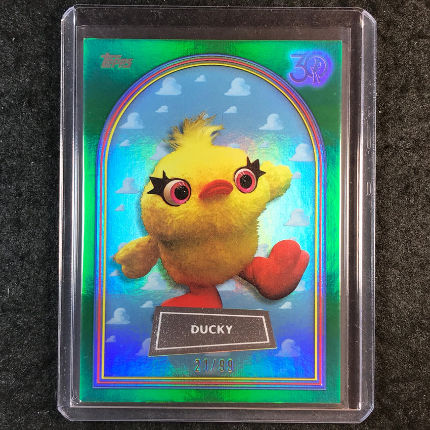 2025 Topps Toy Story DUCKY Green Foil 21/99 #97