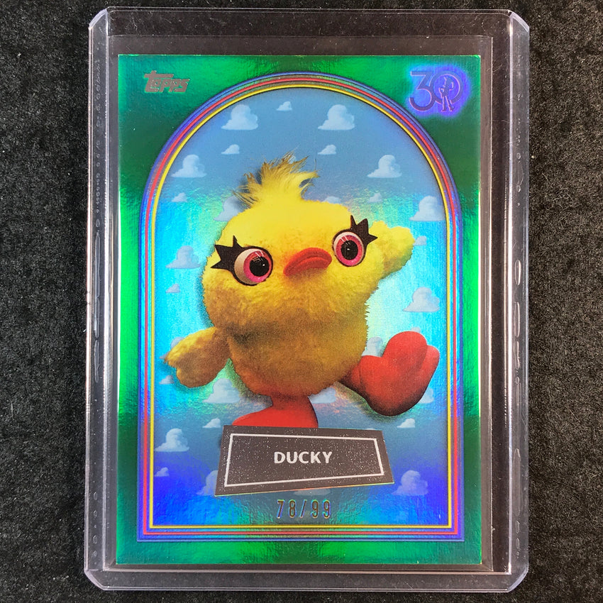 2025 Topps Toy Story DUCKY Green Foil 78/99 #97