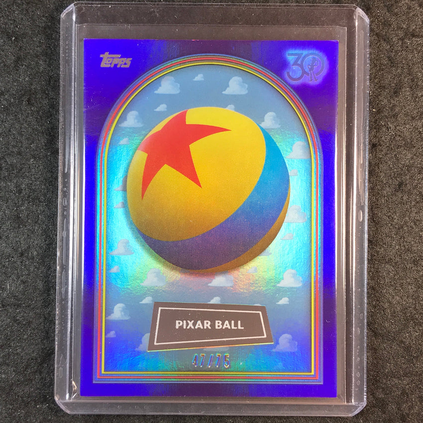 2025 Topps Toy Story PIXAR BALL Purple Foil 47/75 #50