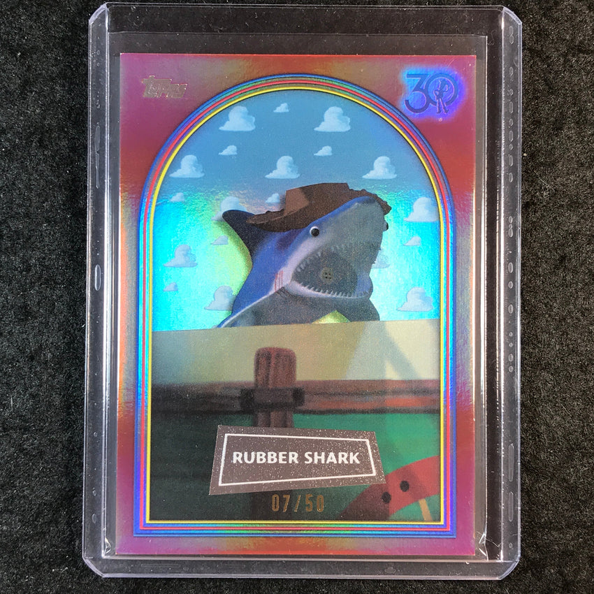 2025 Topps Toy Story RUBBER SHARK Rose Gold 7/50 #3