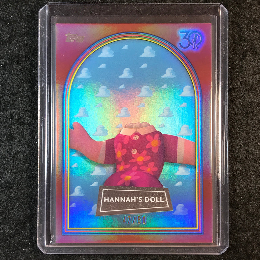 2025 Topps Toy Story HANNAH'S DOLL Rose Gold 47/50 #37