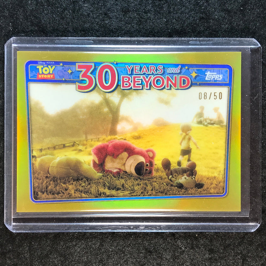 2025 Topps Toy Story LOTSO IS LEFT BEHIND 30 Years And Beyond Gold 8/50 #26