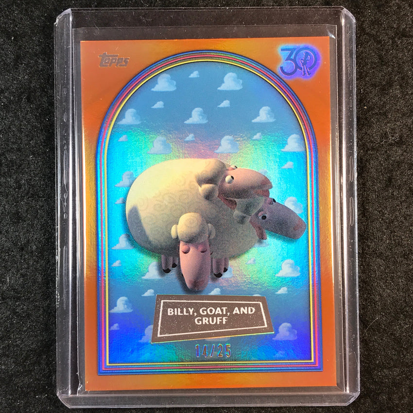 2025 Topps Toy Story BILLY, GOAT, AND GRUFF Orange Foil 14/25 #41