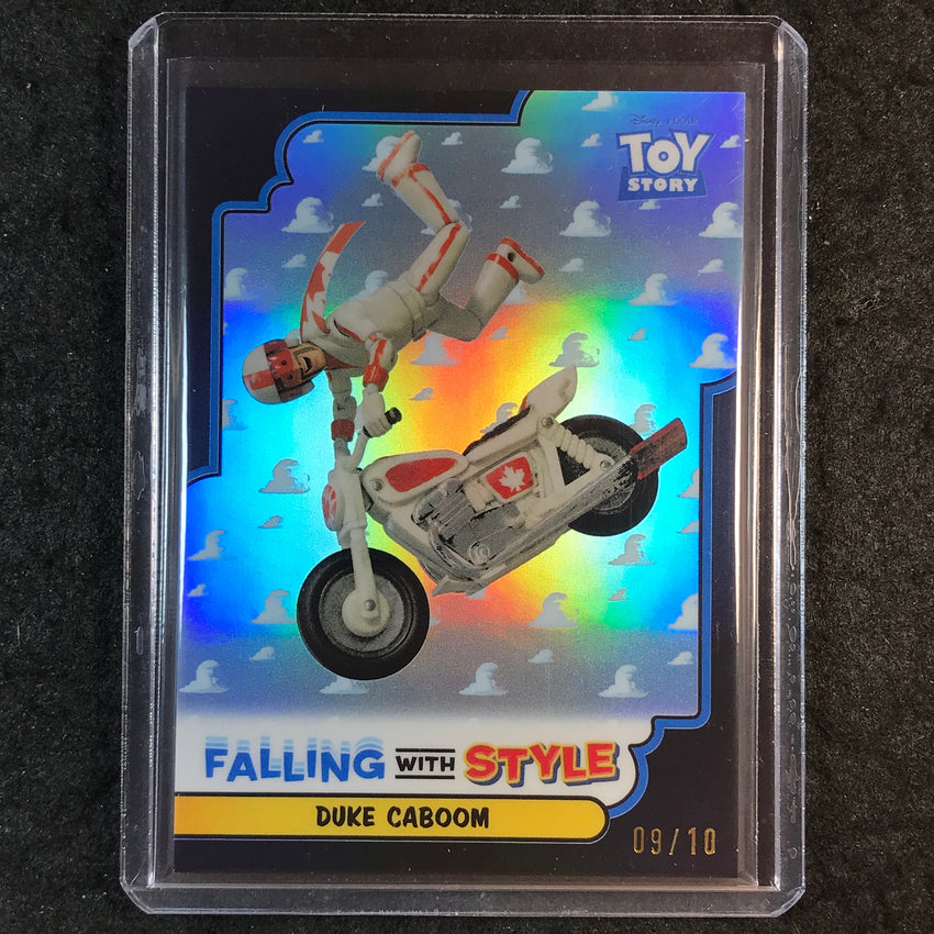 2025 Topps Toy Story DUKE CABOOM Falling With Style Black 9/10 #2