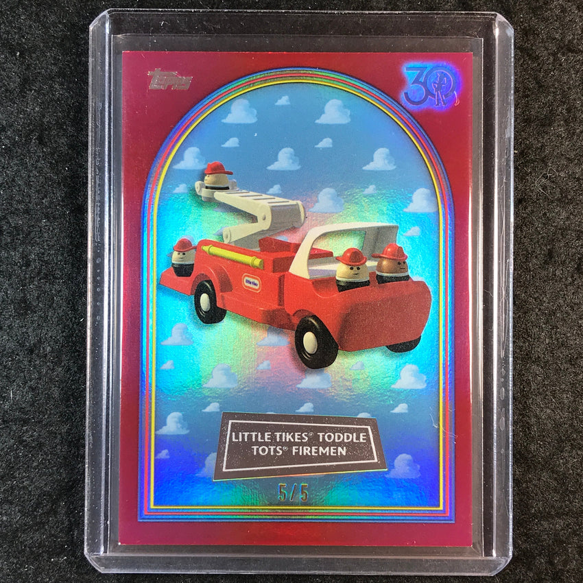 2025 Topps Toy Story LITTLE TIKES TODDLE TOTS FIREMEN Red Foil 5/5 #46