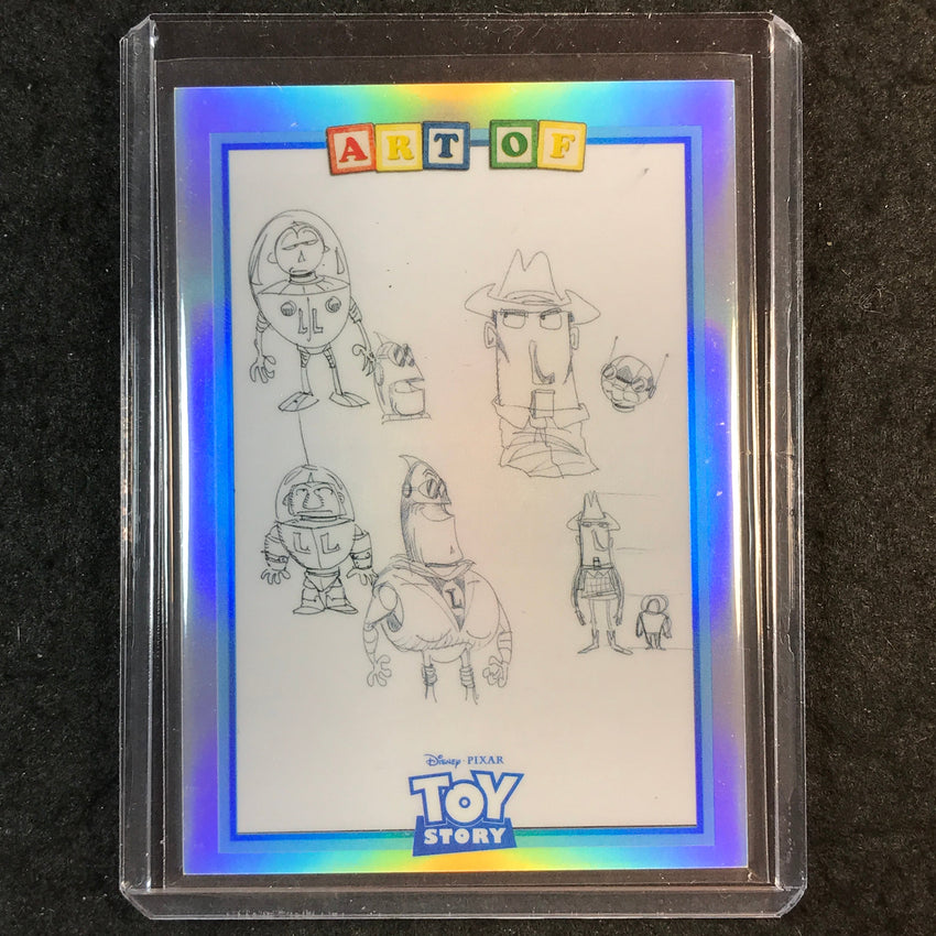 2025 Topps Toy Story BUZZ AND WOODY EXPLORATION Art of Toy Story SSP #ART-10
