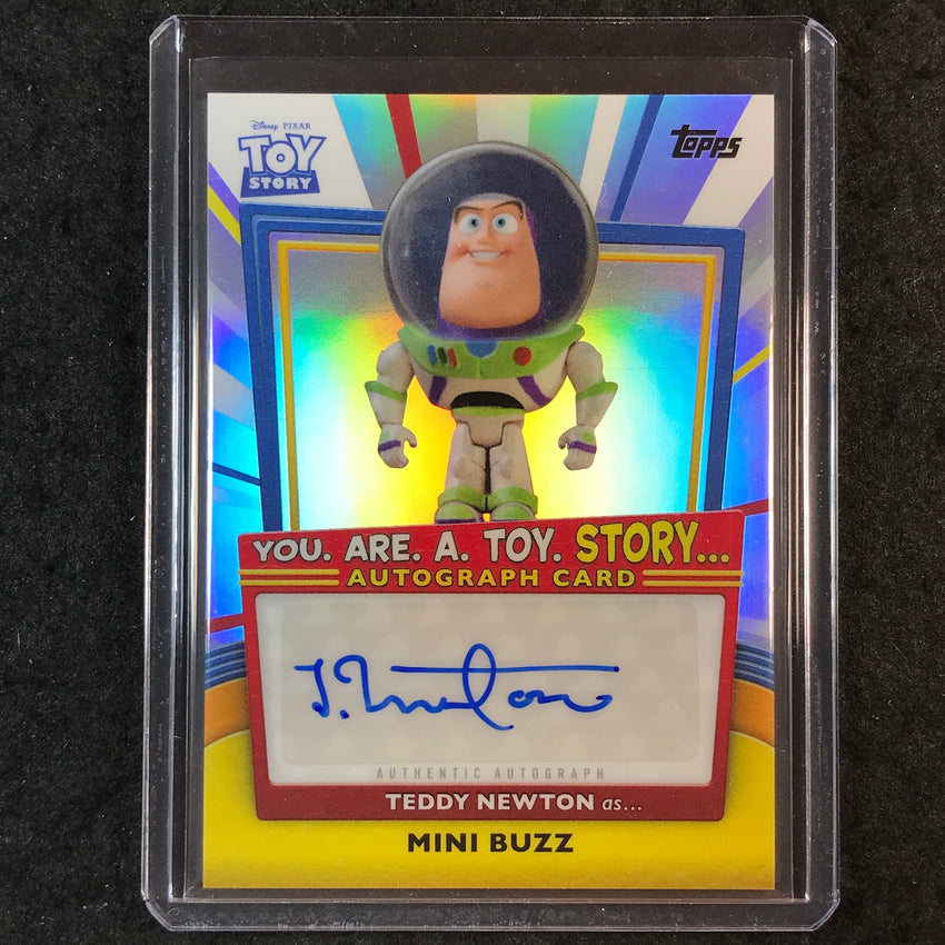 2025 Topps Toy Story TEDDY NEWTON MINI BUZZ You Are A ToyStory Auto #YRT-TN