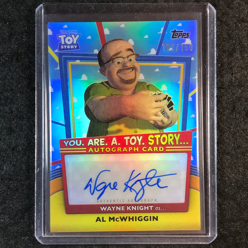 2025 Topps Toy Story WAYNE KNIGHT AS AL MCWHIGGIN Auto Blue Sky 109/150