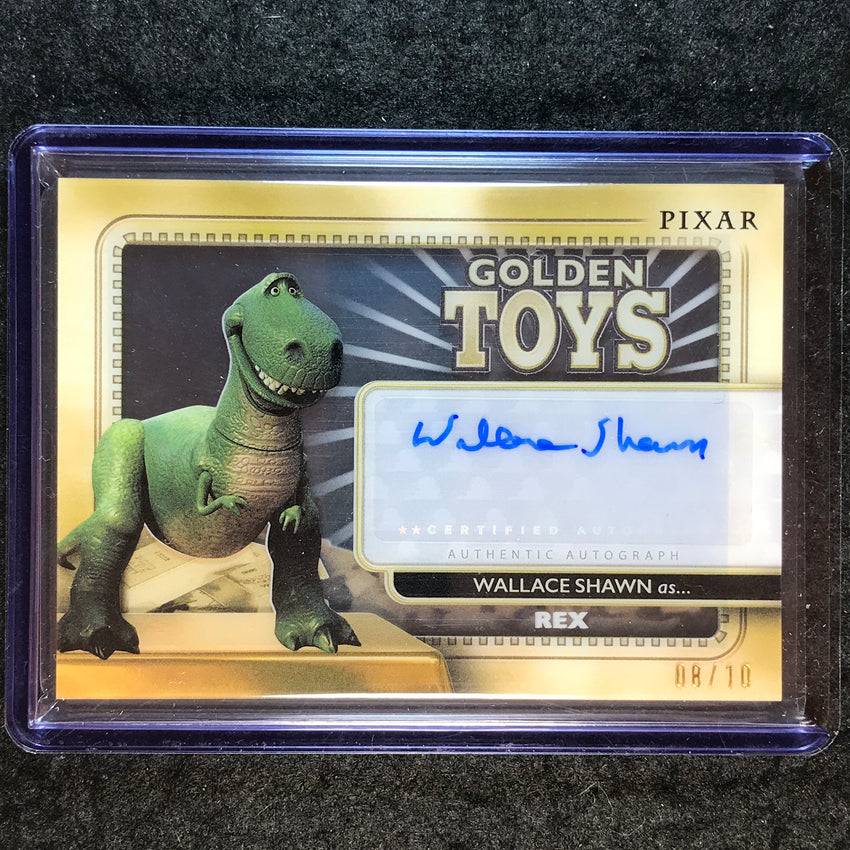 2025 Topps Toy Story WALLACE SHAWN AS REX Golden Toys Shadowbox Auto Black 8/10