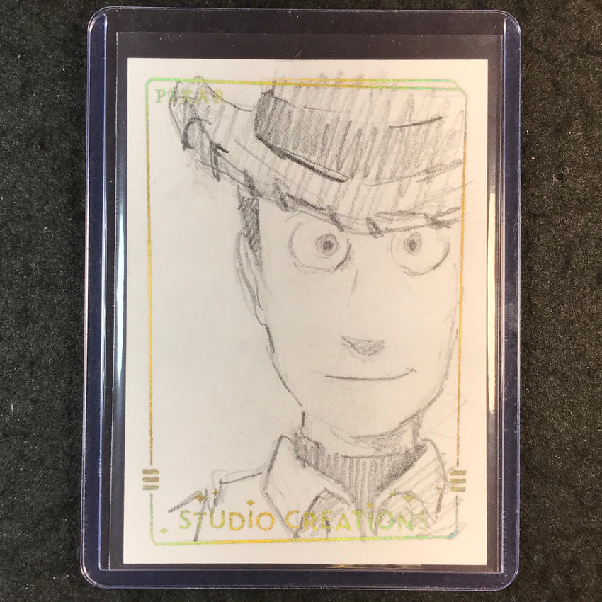 2025 Topps Toy Story WOODY Studio Creations Sketch 1/1 YUNG-HAN CHANG