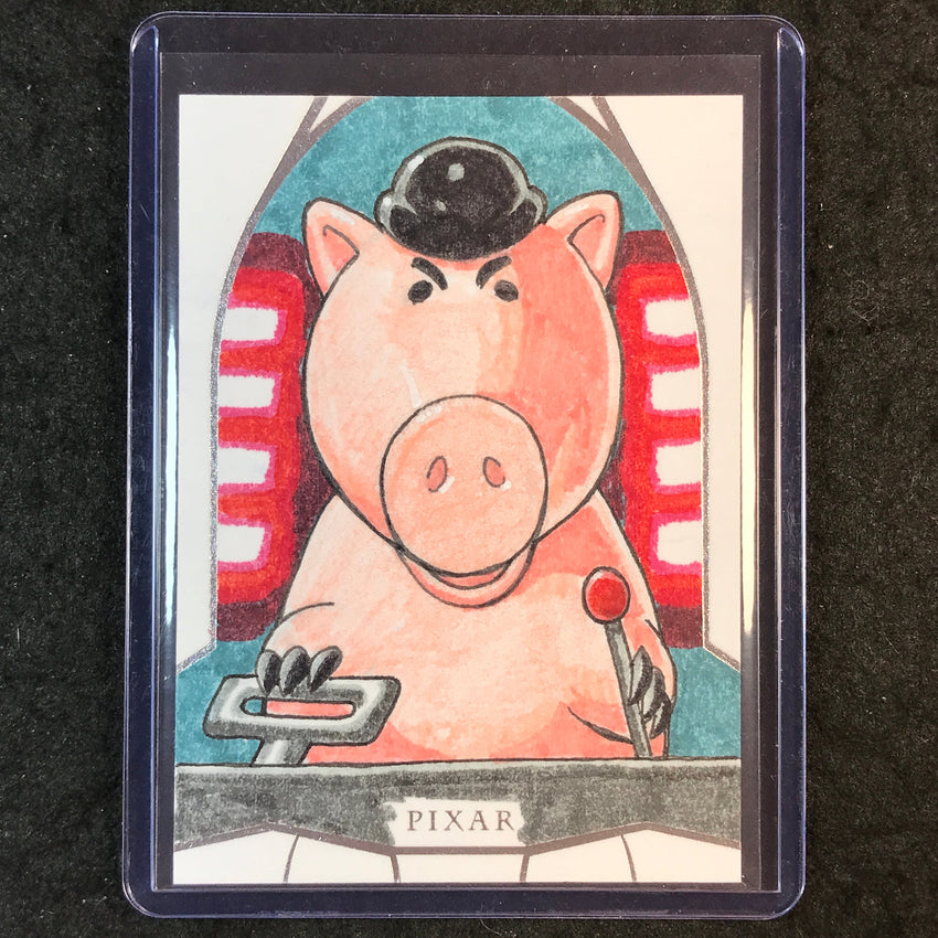 2025 Topps Toy Story EVIL DR. PORKCHOP Artist Sketch 1/1 LUCAS