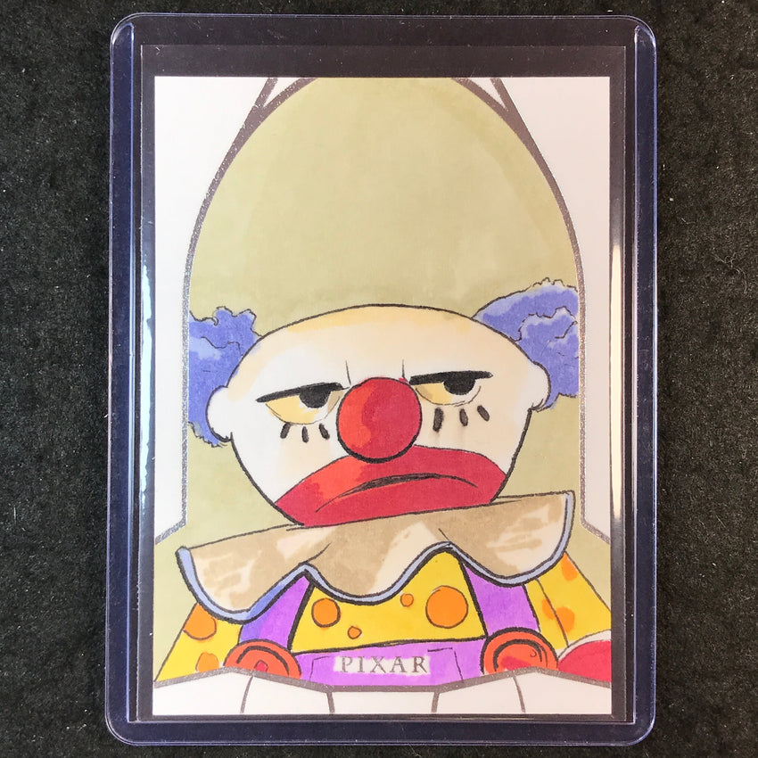 2025 Topps Toy Story CHUCKLES THE CLOWN Artist Sketch 1/1 ANTNI ELLISON