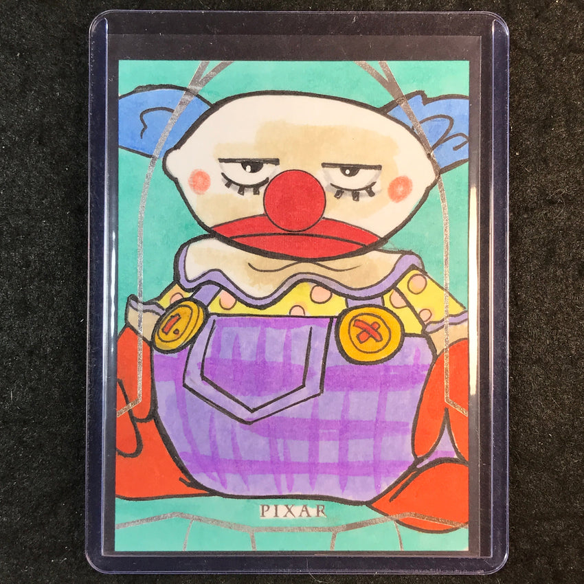 2025 Topps Toy Story CHUCKLES THE CLOWN Artist Sketch 1/1 RICH HENNEMANN