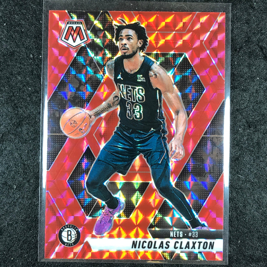 2024-25 Mosaic NICOLAS CLAXTON Red Mosaic #106