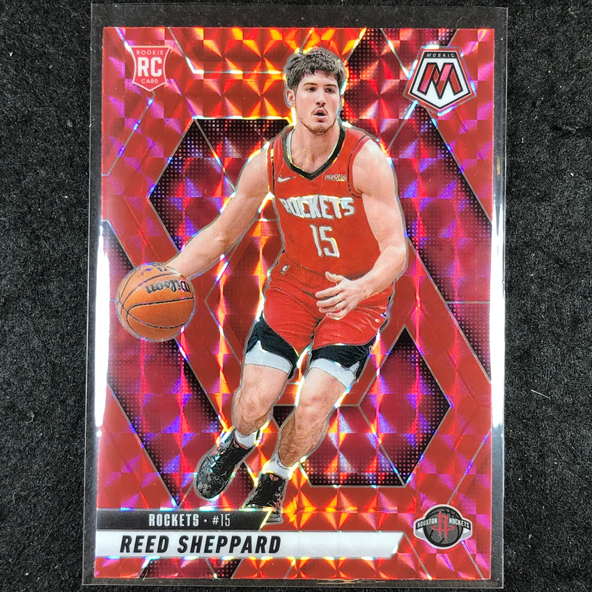 2024-25 Mosaic REED SHEPPARD Rookie Red Mosaic #249