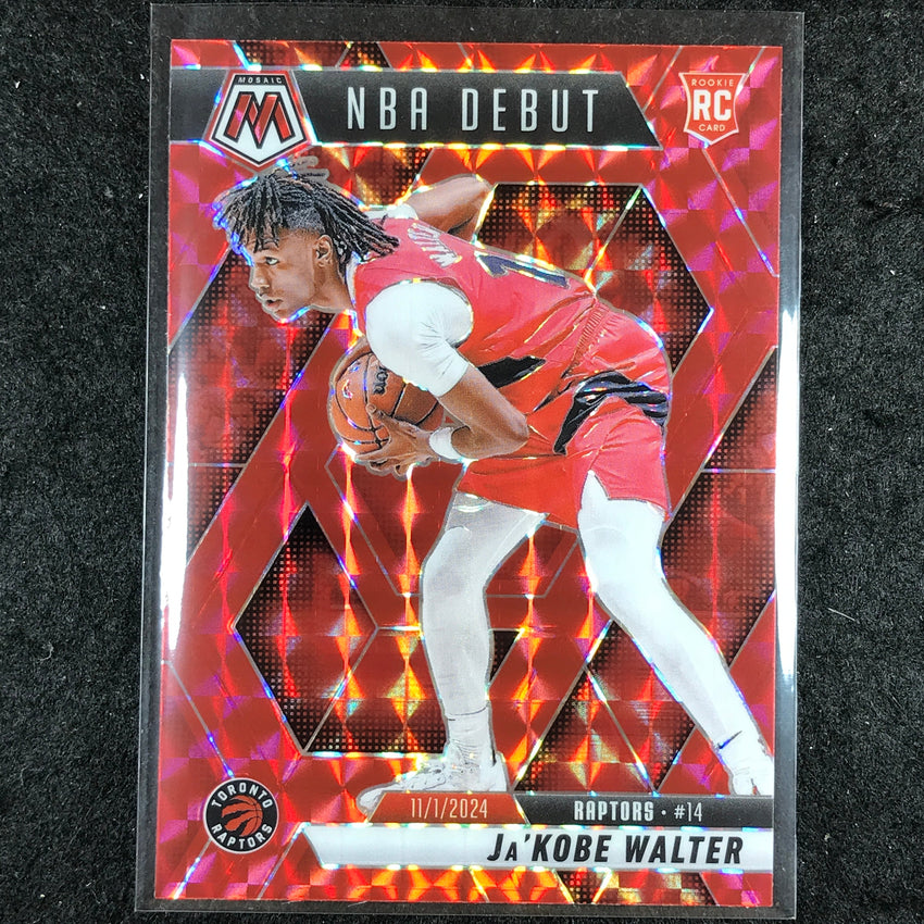 2024-25 Mosaic JA'KOBE WALTER Rookie NBA Debut Red Mosaic #253