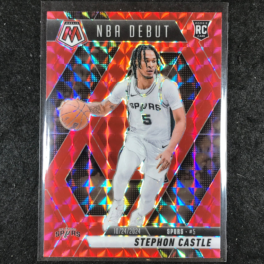 2024-25 Mosaic STEPHON CASTLE Rookie NBA Debut Red Mosaic #267