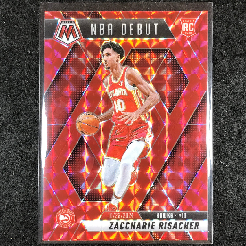 2024-25 Mosaic ZACCHARIE RISACHER Rookie NBA Debut Red Mosaic #269
