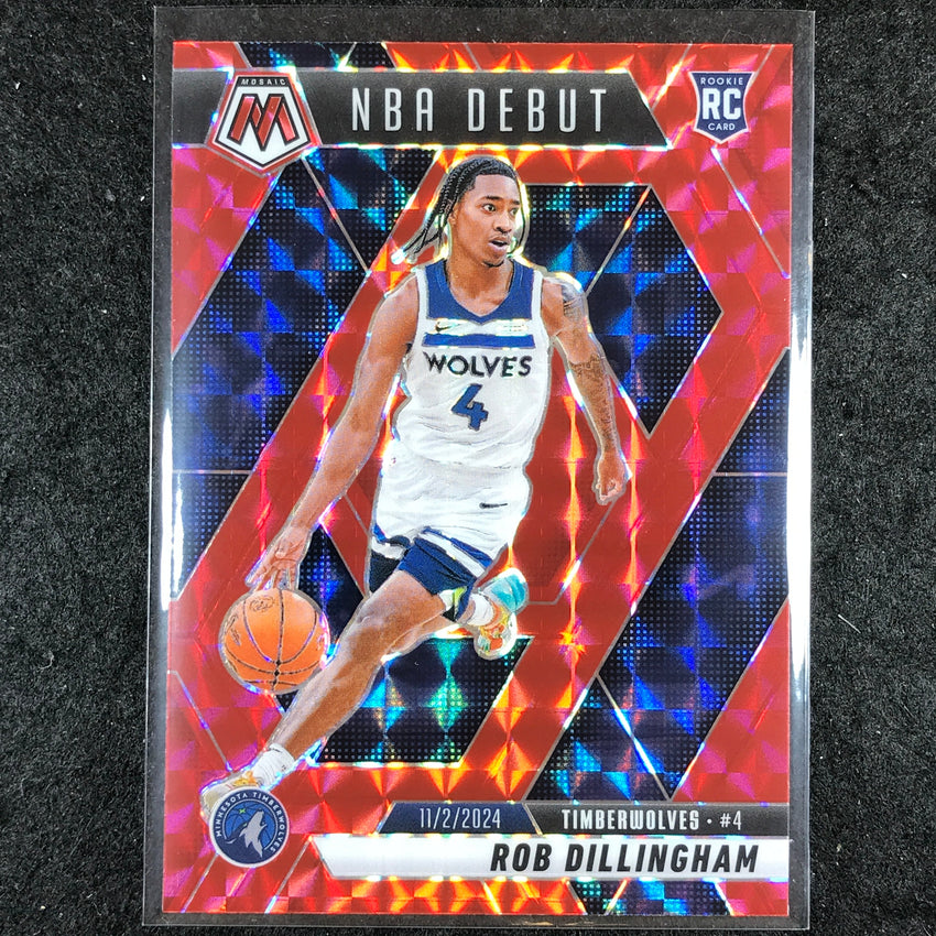 2024-25 Mosaic ROB DILLINGHAM Rookie NBA Debut Red Mosaic #270