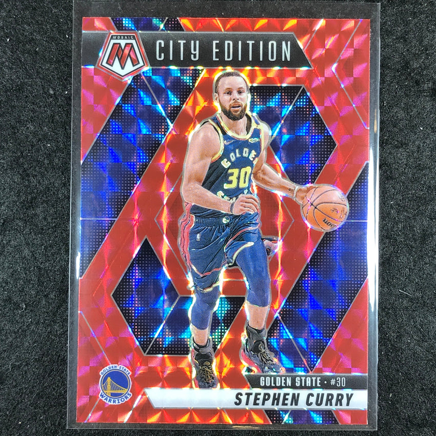 2024-25 Mosaic STEPHEN CURRY City Edition Red Mosaic #272