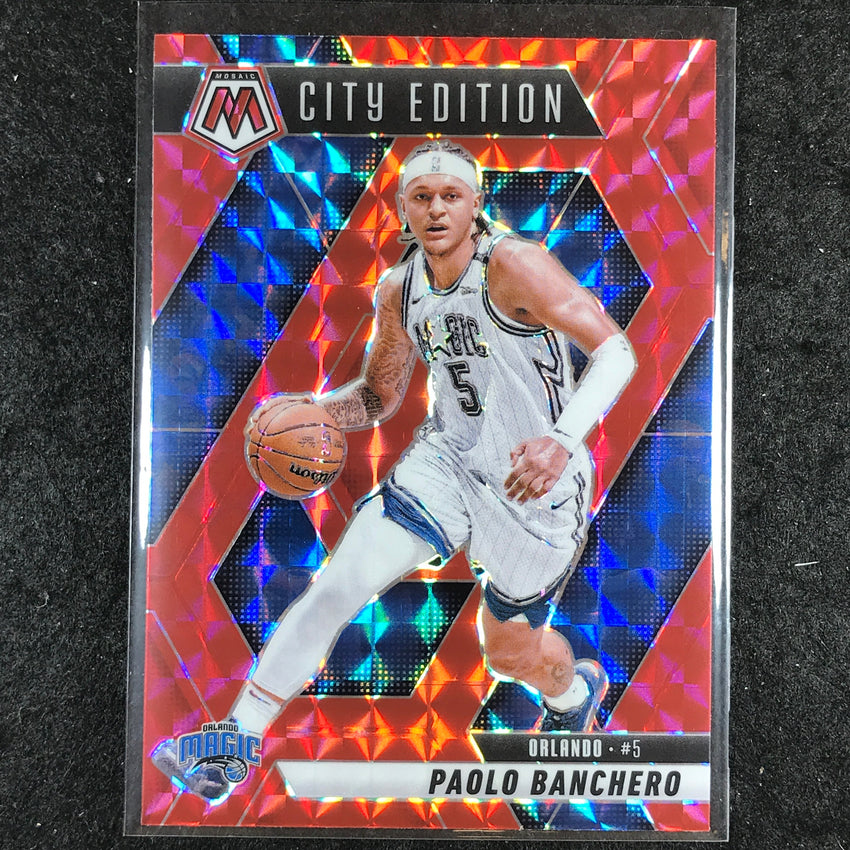 2024-25 Mosaic PAOLO BANCHERO City Edition Red Mosaic #283