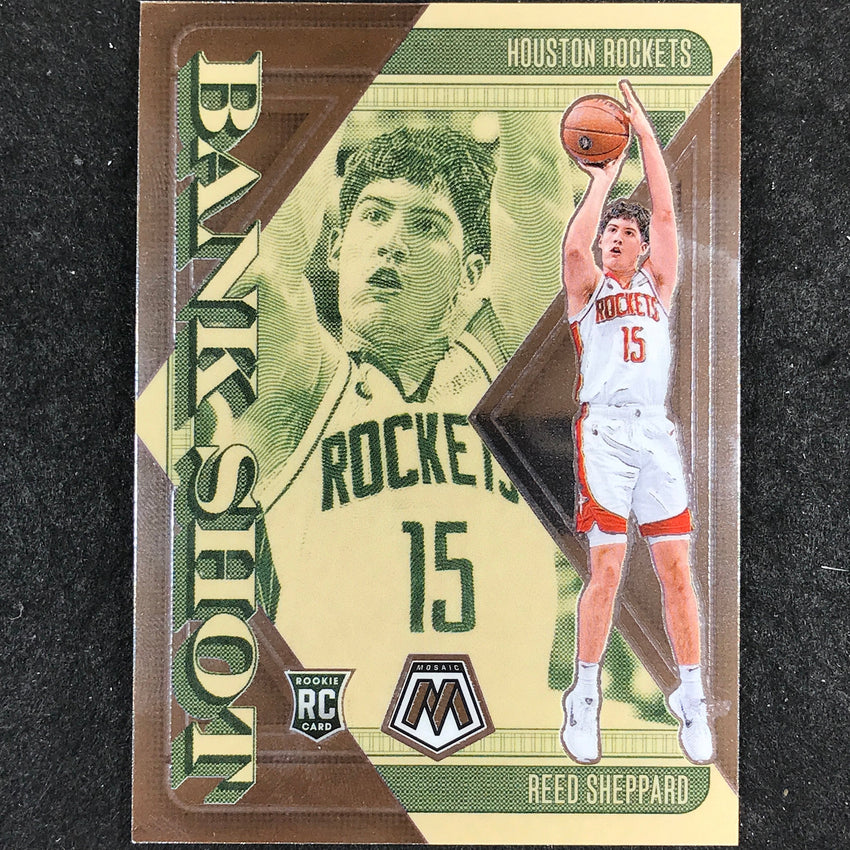 2024-25 Mosaic REED SHEPPARD Bank Shot Rookie Base #1