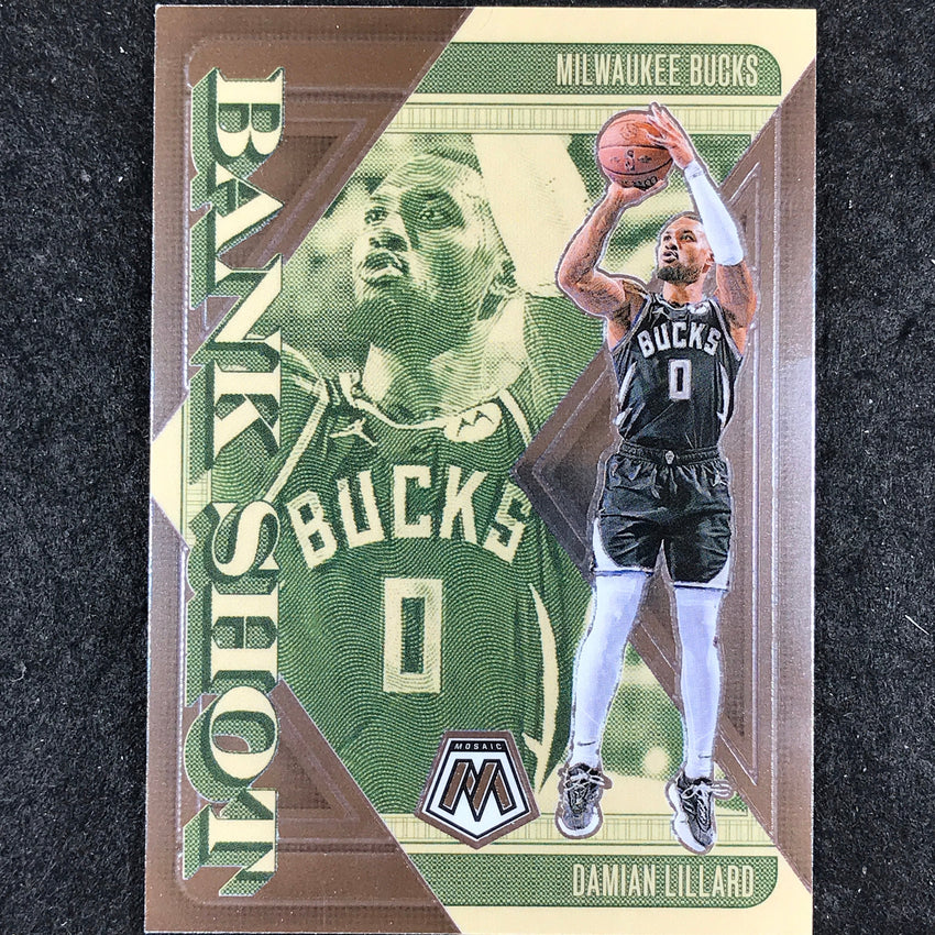 2024-25 Mosaic DAMIAN LILLARD Bank Shot Base #9