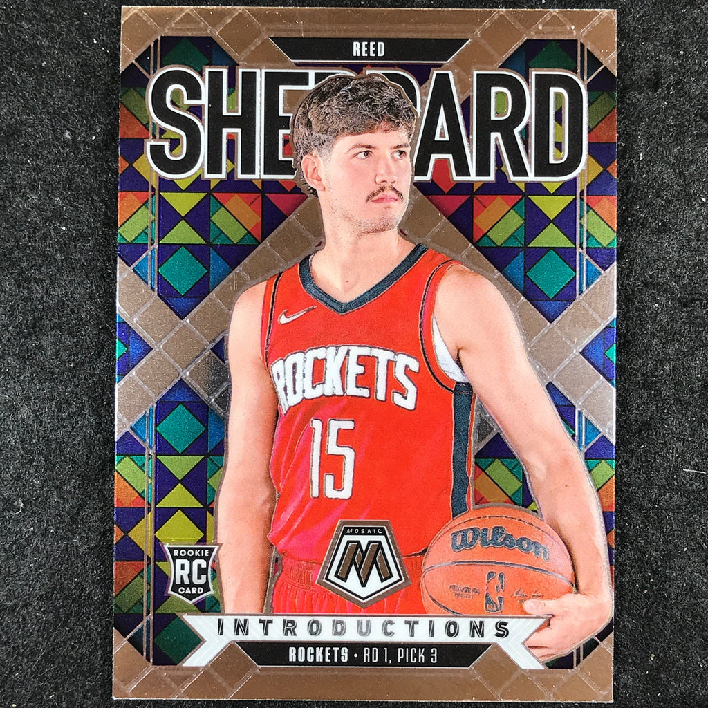 2024-25 Mosaic REED SHEPPARD Introductions Rookie Base #14 – Cherry ...