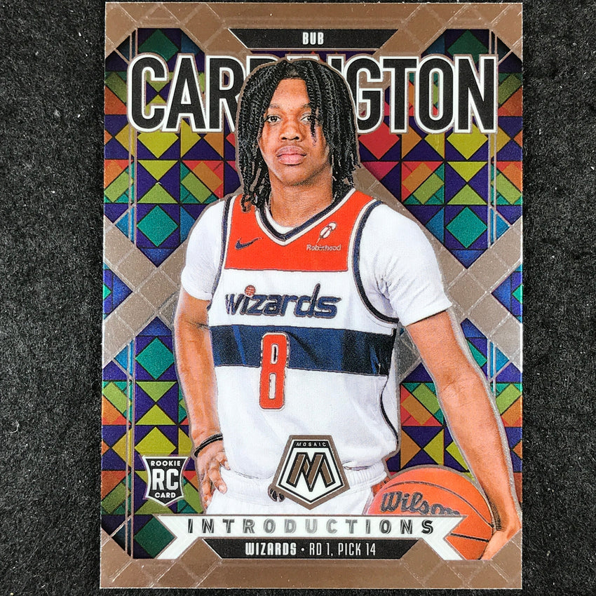 2024-25 Mosaic BUB CARRINGTON Introductions Rookie Base #15