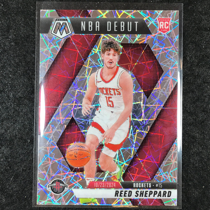2024-25 Mosaic REED SHEPPARD Rookie NBA Debut Premium Lazer #252