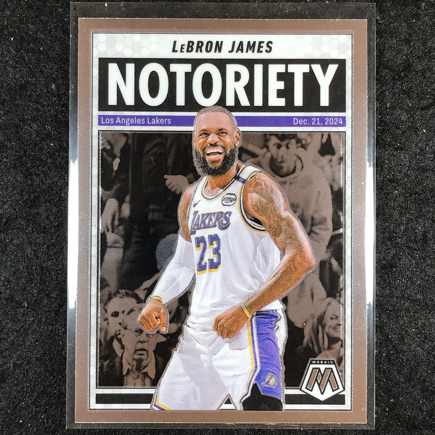 2024-25 Mosaic LEBRON JAMES Notoriety Base #6
