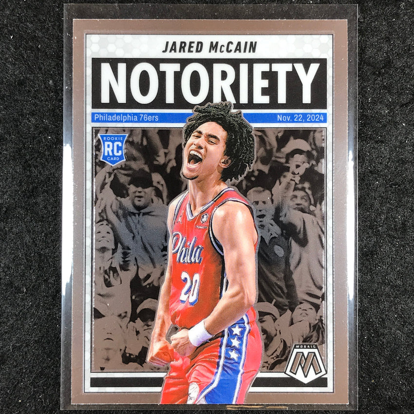 2024-25 Mosaic JARED MCCAIN Notoriety Rookie Base #9