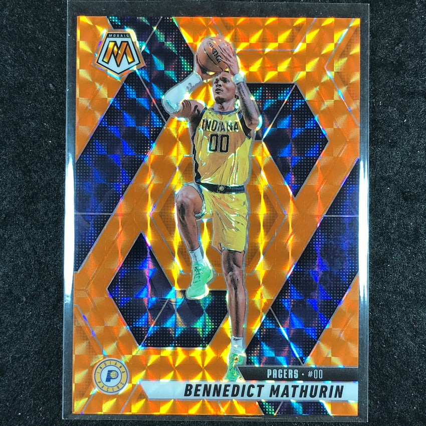 2024-25 Mosaic BENNEDICT MATHURIN Orange Mosaic /249 #154