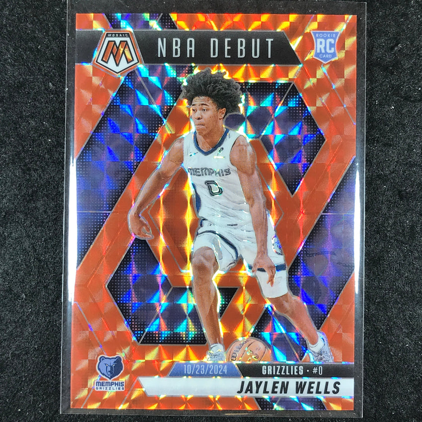 2024-25 Mosaic JAYLEN WELLS Rookie NBA Debut Orange Mosaic /249 #260