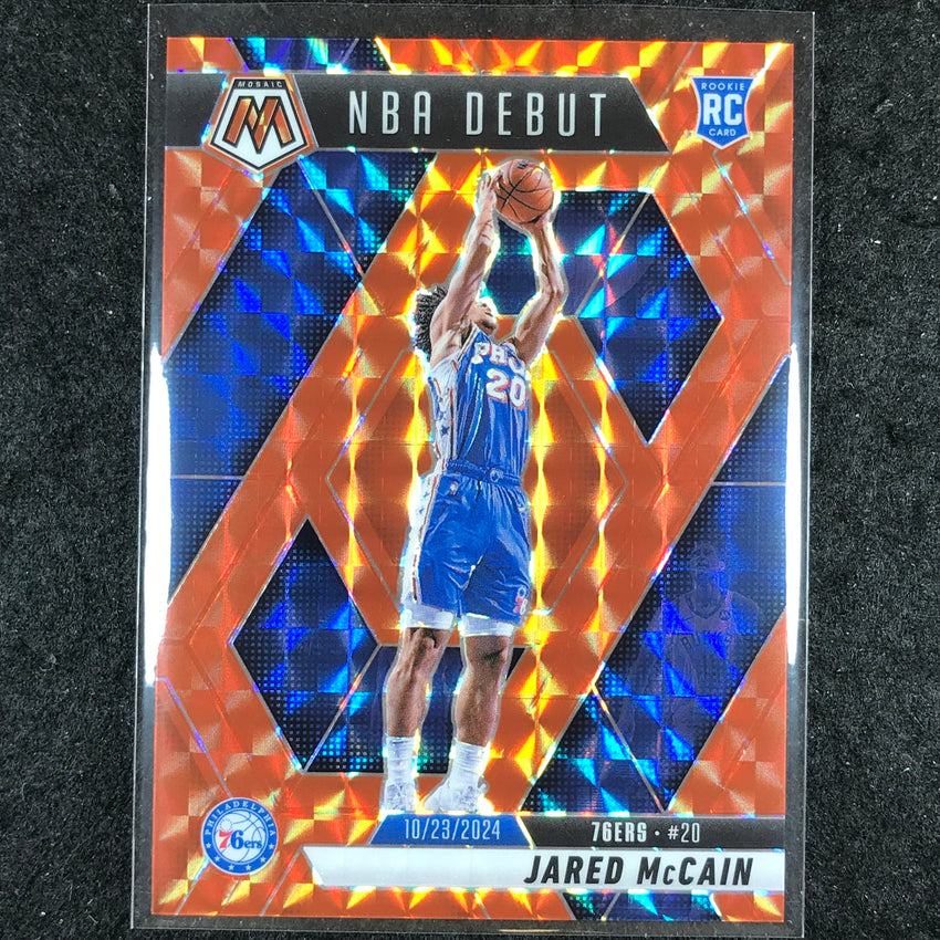2024-25 Mosaic JARED MCCAIN Rookie NBA Debut Orange Mosaic /249 #263