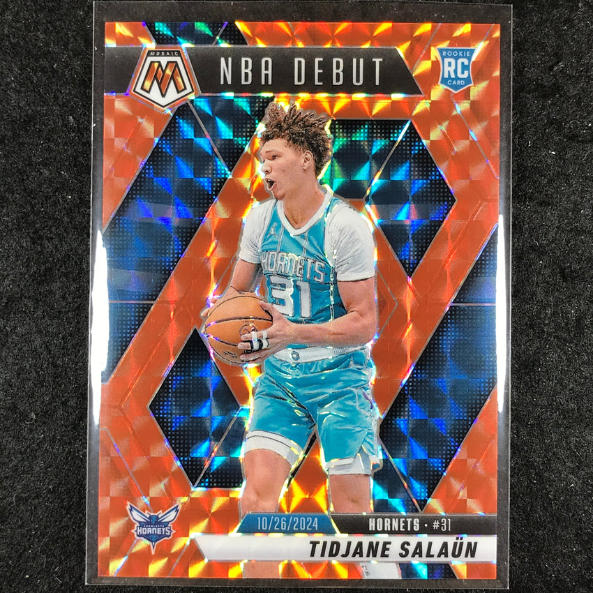 2024-25 Mosaic TIDJANE SALAUN Rookie NBA Debut Orange Mosaic /249 #268