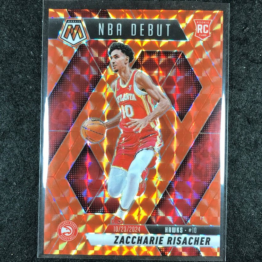 2024-25 Mosaic ZACCHARIE RISACHER Rookie NBA Debut Orange Mosaic /249 #269