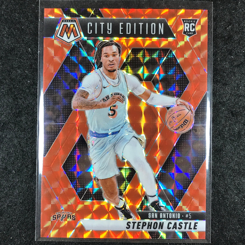 2024-25 Mosaic STEPHON CASTLE Rookie City Edition Orange Mosaic /249 #290