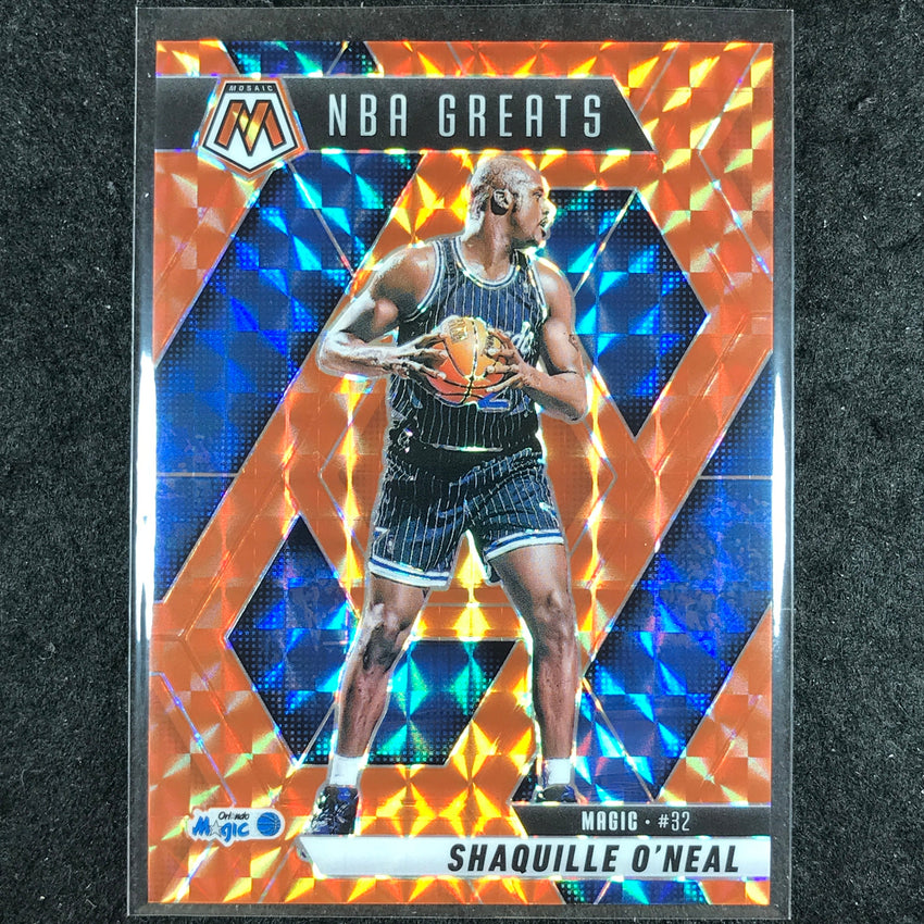 2024-25 Mosaic SHAQUILLE O'NEAL NBA Greats Orange Mosaic /249 #297